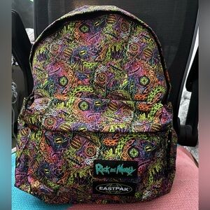 Eastpak Rick & Morty Day Pak'R Backpack Multicolor Backpack- NWT-RARE